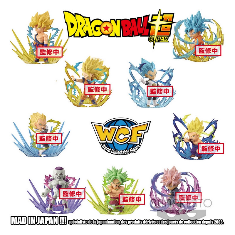 DRAGON BALL SUPER figurines WCF série BURST Banpresto DRAGON BALL SUPER figurines WCF série BURST Banpresto