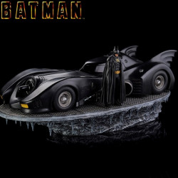 BATMAN 1989 Réplique Deluxe Batmobile Art Scale Iron Studios