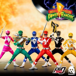 Mighty Morphin Power Rangers Pack Figurines Core Rangers + Green Ranger Threezero