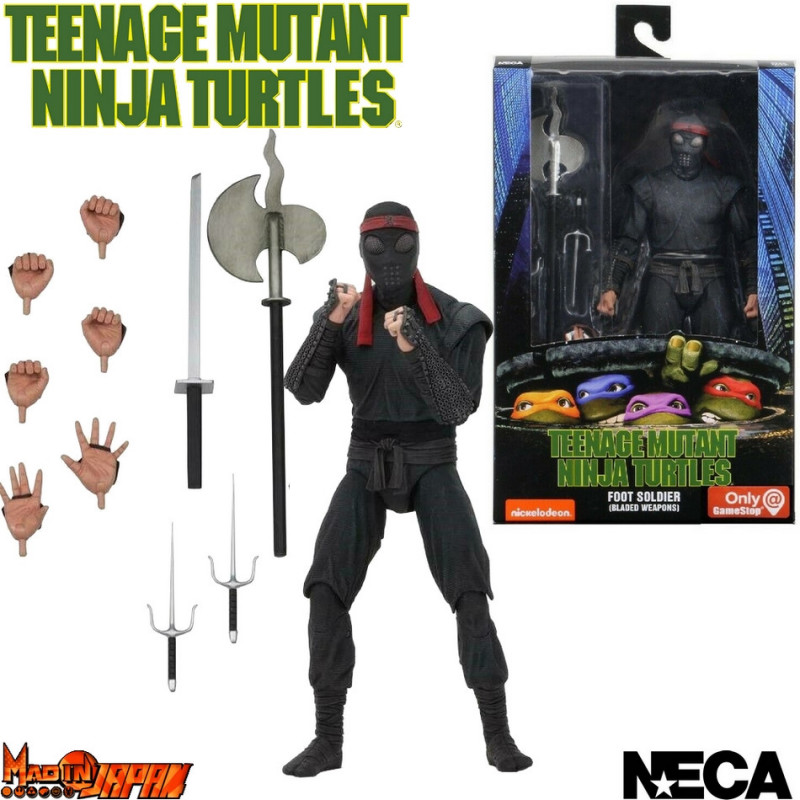 TORTUES NINJA Figurine Foot Soldier Bladed 1990 Movie Version Neca