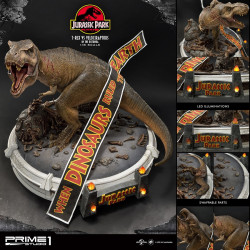  JURASSIC PARK Diorama T-Rex vs Velociraptors in the Rotunda Prime 1