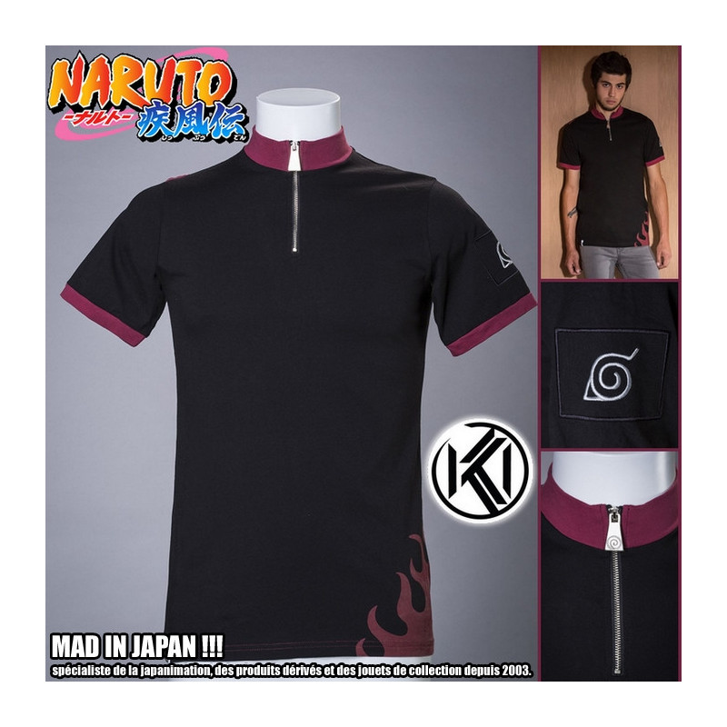 NARUTO T-Shirt Naruto Black Iki by Tsume homme NARUTO T-Shirt Naruto Black Iki by Tsume homme