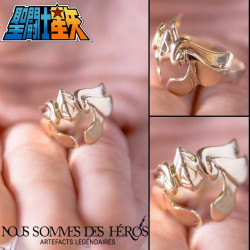  SAINT SEIYA Bague Chevalier Du Lion Plaqué Or NSDH