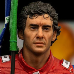 F1 Statue Ayrton Senna GP Brazil 1991 Art Scale  Iron Studios