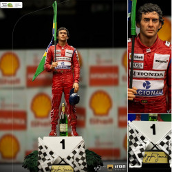  F1 Statue Ayrton Senna GP Brazil 1991 Art Scale  Iron Studios