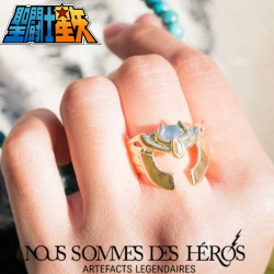  SAINT SEIYA Bague Chevalier De La Vierge Plaqué Or NSDH