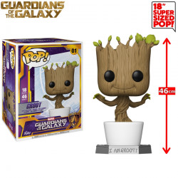  GUARDIANS OF THE GALAXY Figurine Dancing Groot POP! Super Sized Funko