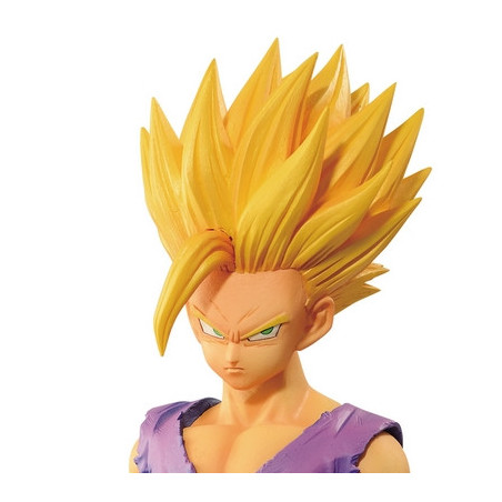 Banpresto Figurina Dragon Ball Z - Son Gohan Super Saiyan, Resolution Of Soldiers, 28 Cm, Collezione The Super Warriors