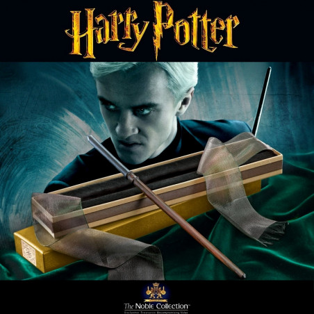 Stylo baguette avec socle & marque-page Drago Malefoy | Harry Potter