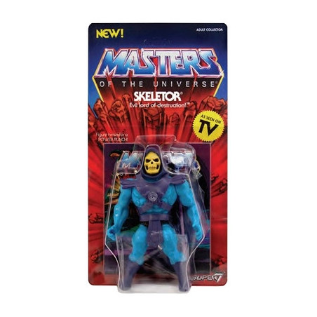 Figurine Les Maîtres De L'Univers – Skeletor 10cm – Super7 LEO Toy Colors – NEUF