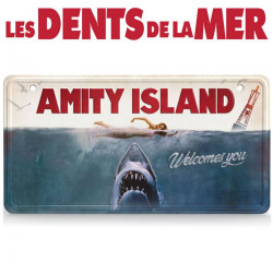  LES DENTS DE LA MER Plaque Métal Jaws Amity Island
