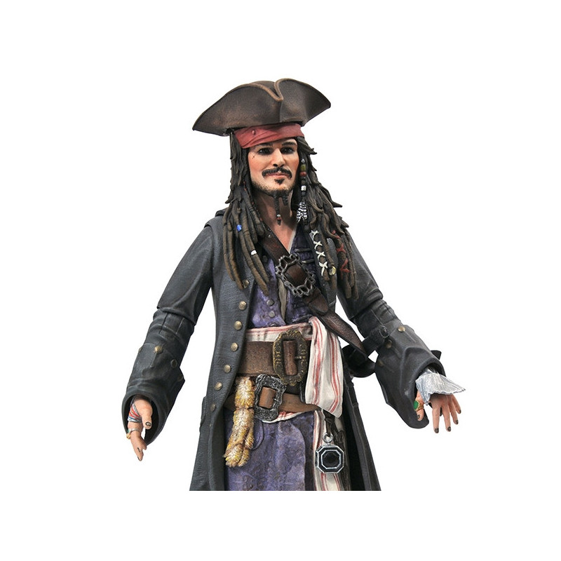 PIRATES DES CARAIBES Figurine Deluxe Jack Sparrow Diamond Select