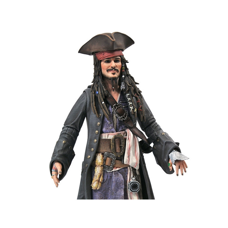 PIRATES DES CARAIBES Figurine Deluxe Jack Sparrow Diamond Select PIRATES DES CARAIBES Figurine Deluxe Jack Sparrow Diamond Select