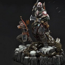 GOD OF WAR (2018) Statue Kratos & Atreus Deluxe Version Prime 1 Studio