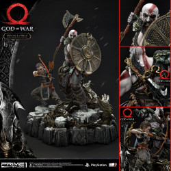  GOD OF WAR (2018) Statue Kratos & Atreus Prime 1 Studio