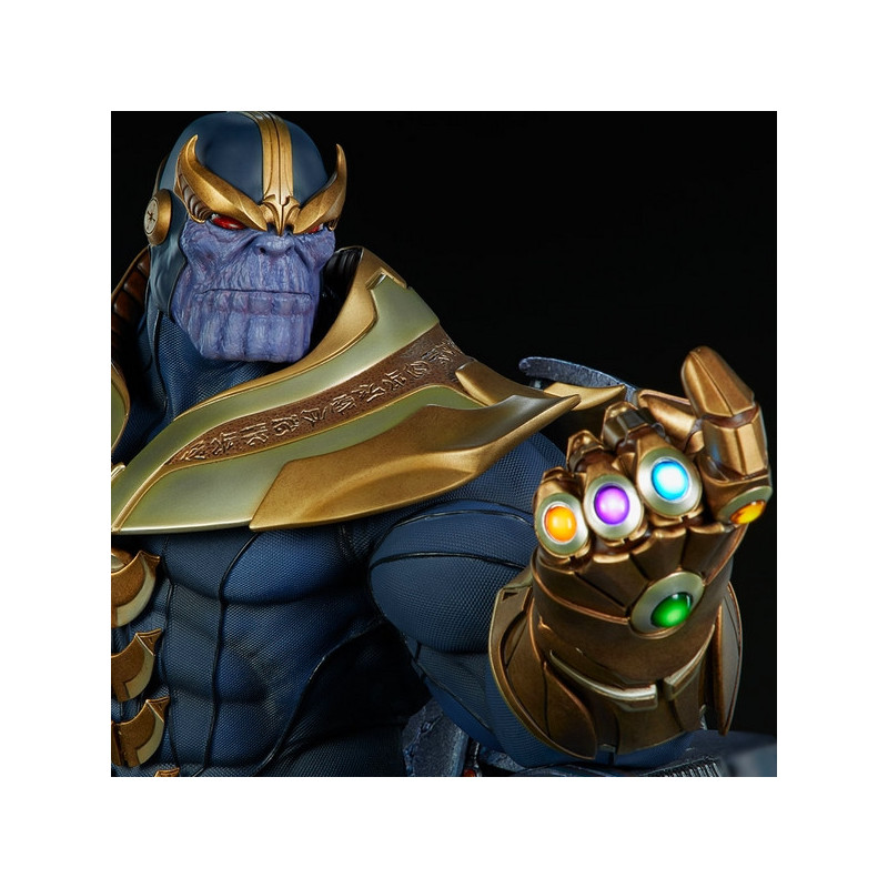 MARVEL COMICS Statue Thanos on Thron Maquette Sideshow