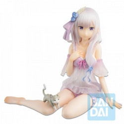  RE:ZERO Starting Life in Another World Figurine Emilia Slumber Tea Party Ichibansho Bandai