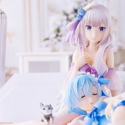 RE:ZERO Starting Life in Another World Pack Figurines Rem & Emilia Slumber Tea Party Ichibansho