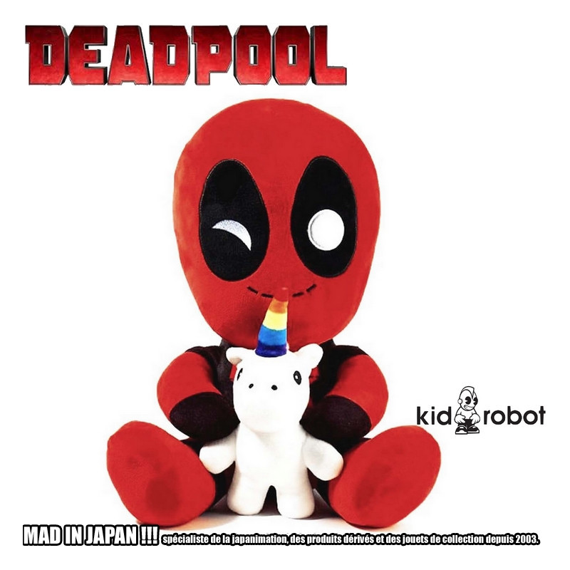 DEADPOOL Peluche Deadpool & Licorne Kidrobot