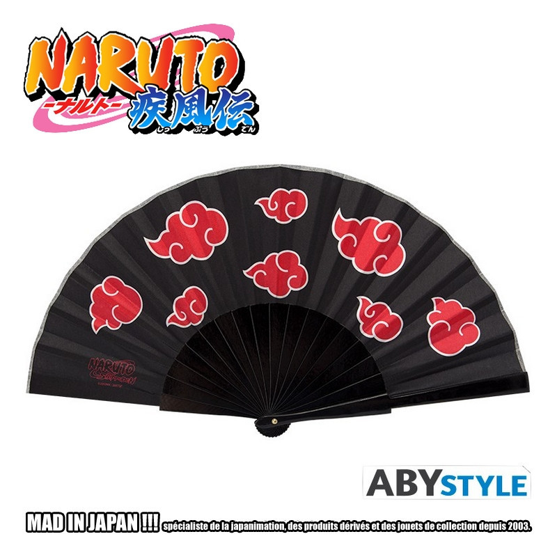 NARUTO SHIPPUDEN Eventail Akatsuki Abystyle NARUTO SHIPPUDEN Eventail Akatsuki Abystyle