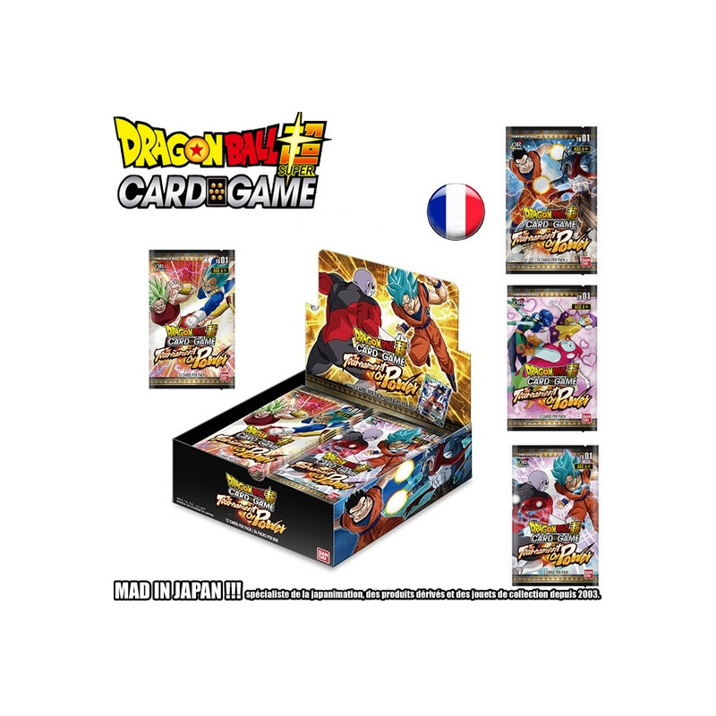 DRAGON BALL SUPER Card Game Theme Boosters Serie 1 - Le Tournoi du Pouvoir Bandai DRAGON BALL SUPER Card Game Theme Boosters Serie 1 - Le Tournoi du Pouvoir Bandai